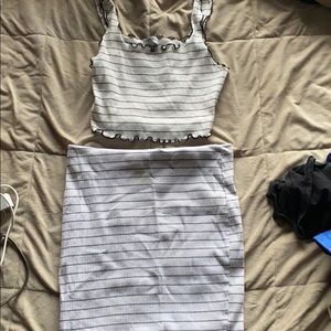 Fashion Nova Top/ skirt set